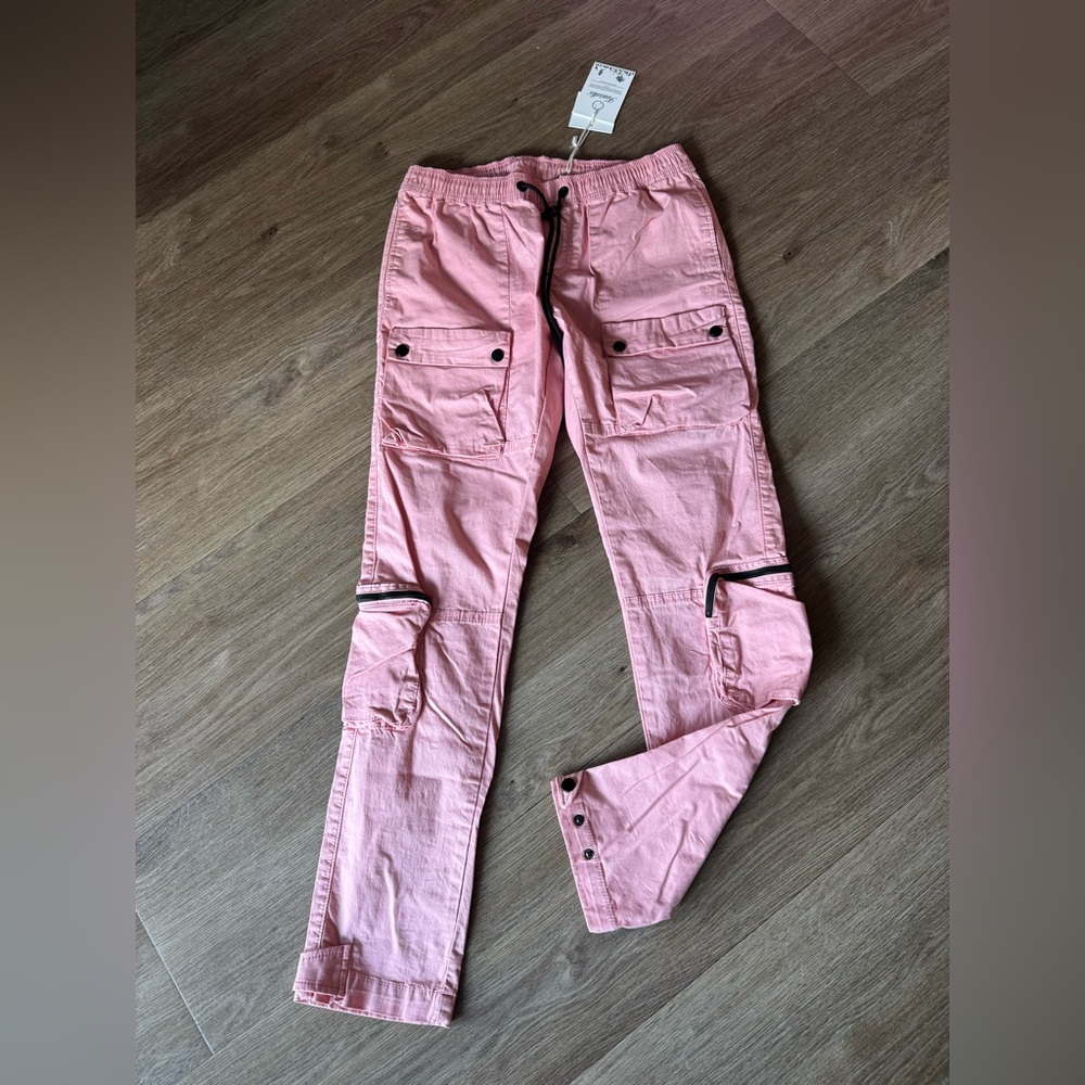 Trendy Pink Cargo Jeggings for Women